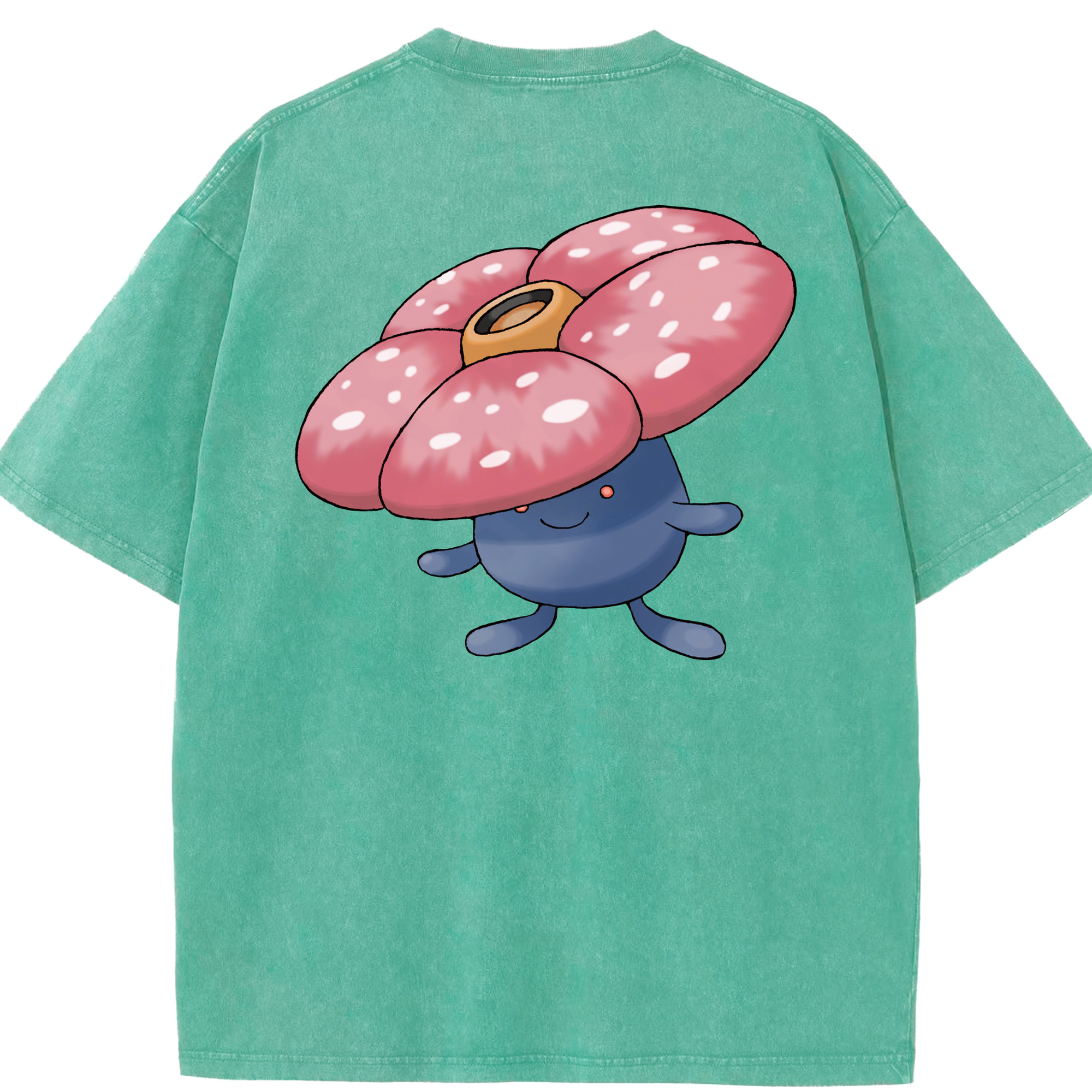 （画像用） ポケットモンスター Pokémon 綿100% ヴィンテージ風 半袖Tシャツ（背面プリント）